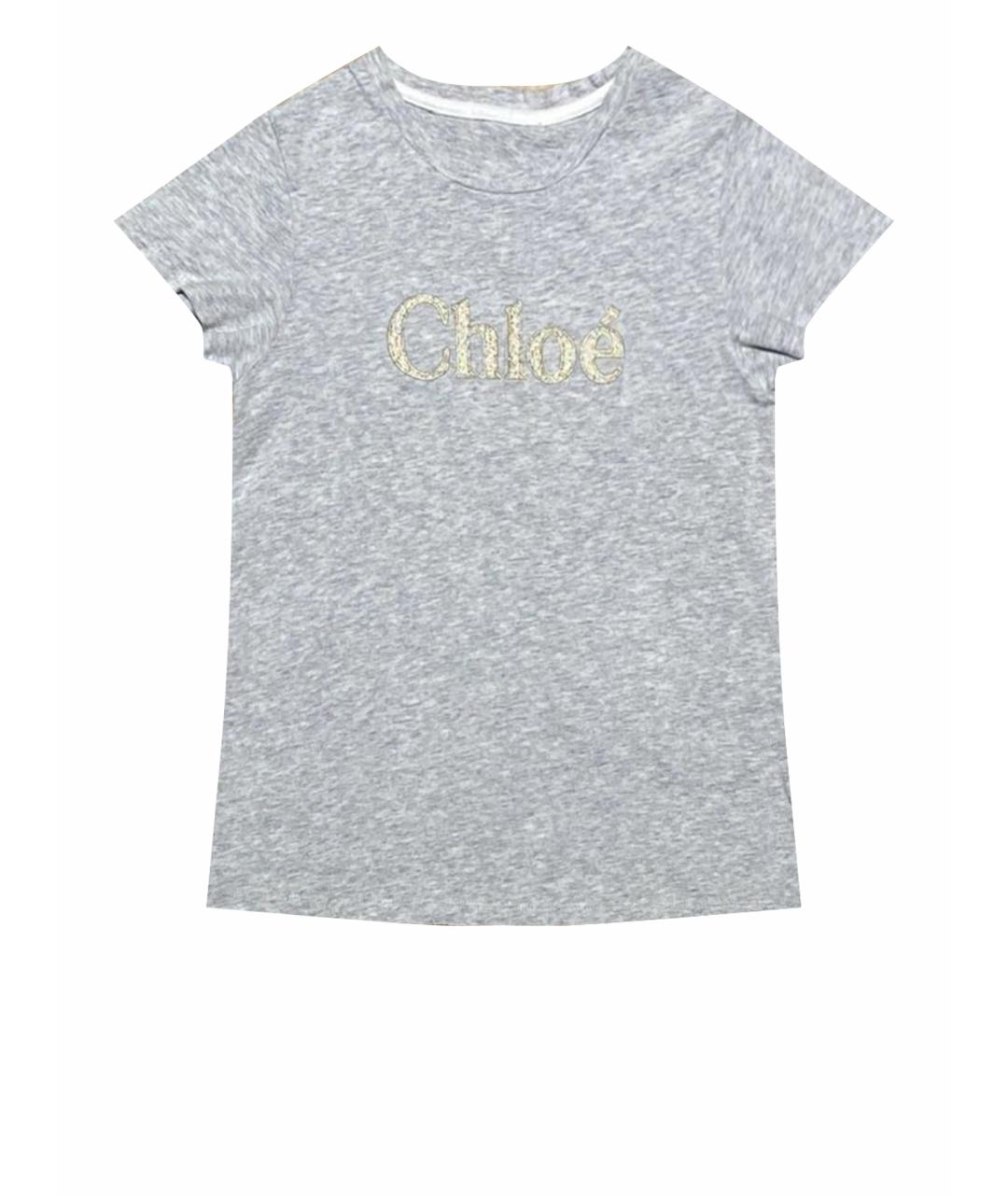 CHLOE Серый хлопковый детская футболка / топ, фото 1
