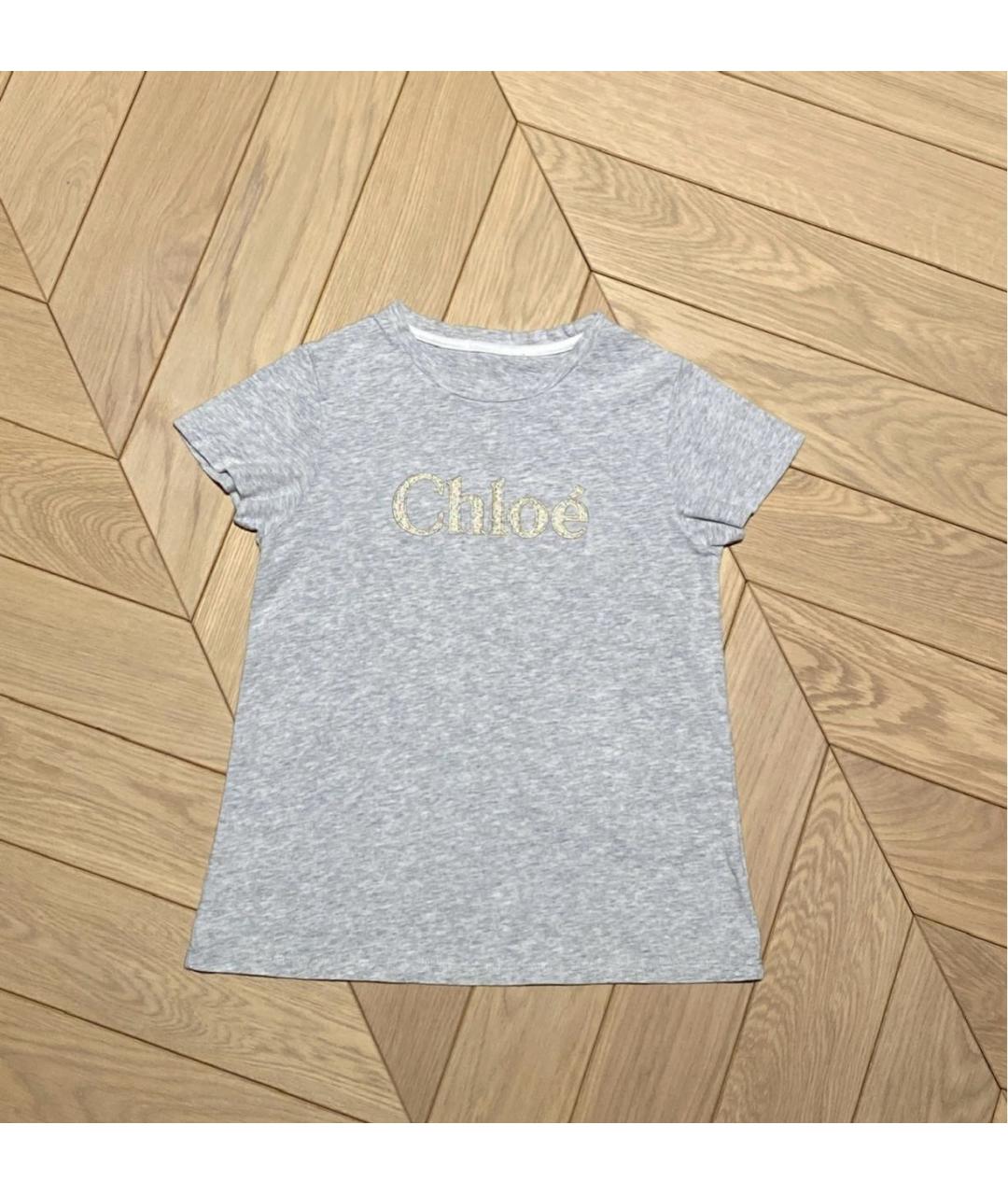 CHLOE Серый хлопковый детская футболка / топ, фото 4