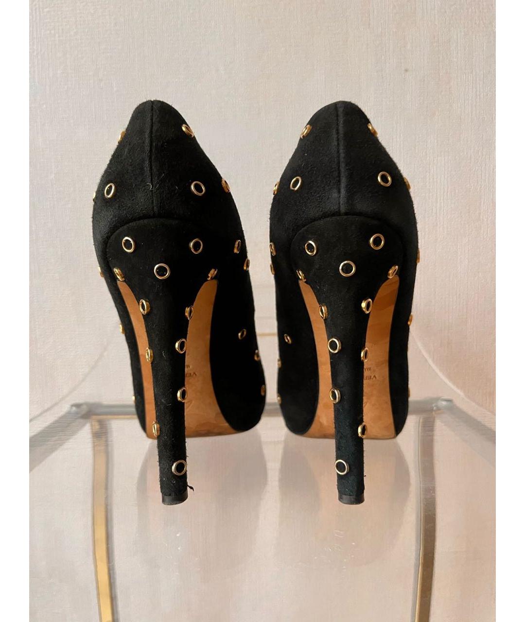 GIUSEPPE ZANOTTI DESIGN Черные замшевые туфли, фото 4