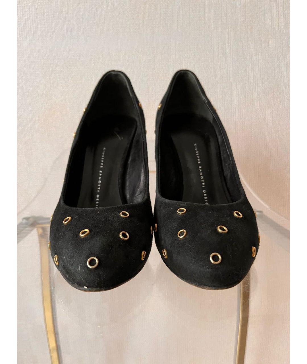 GIUSEPPE ZANOTTI DESIGN Черные замшевые туфли, фото 3
