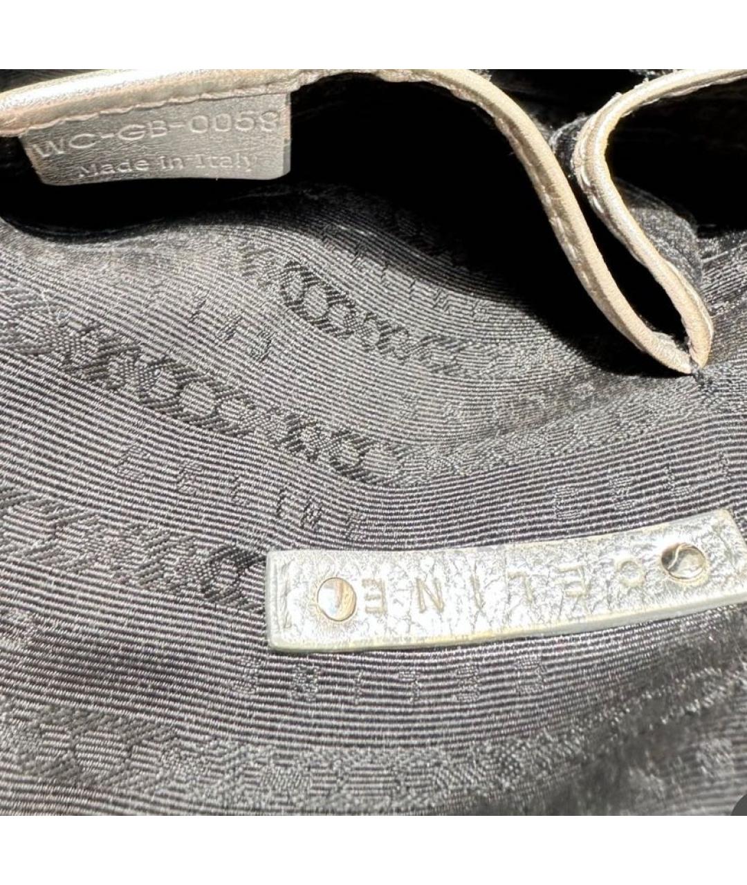 CELINE PRE-OWNED Серебряная кожаная сумка с короткими ручками, фото 5