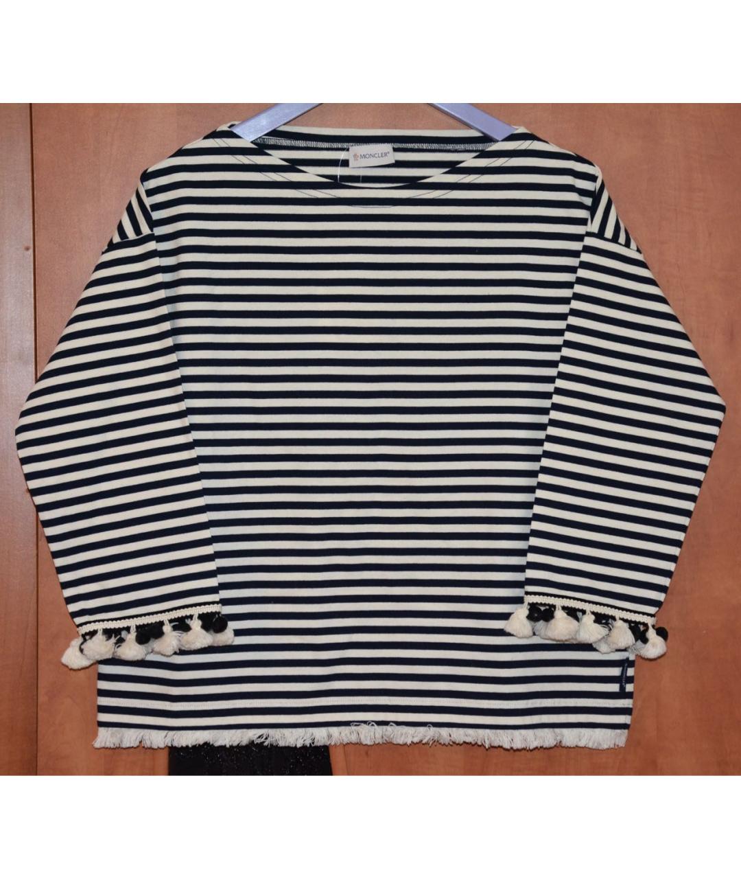 MONCLER Синий хлопковый джемпер / свитер, фото 6