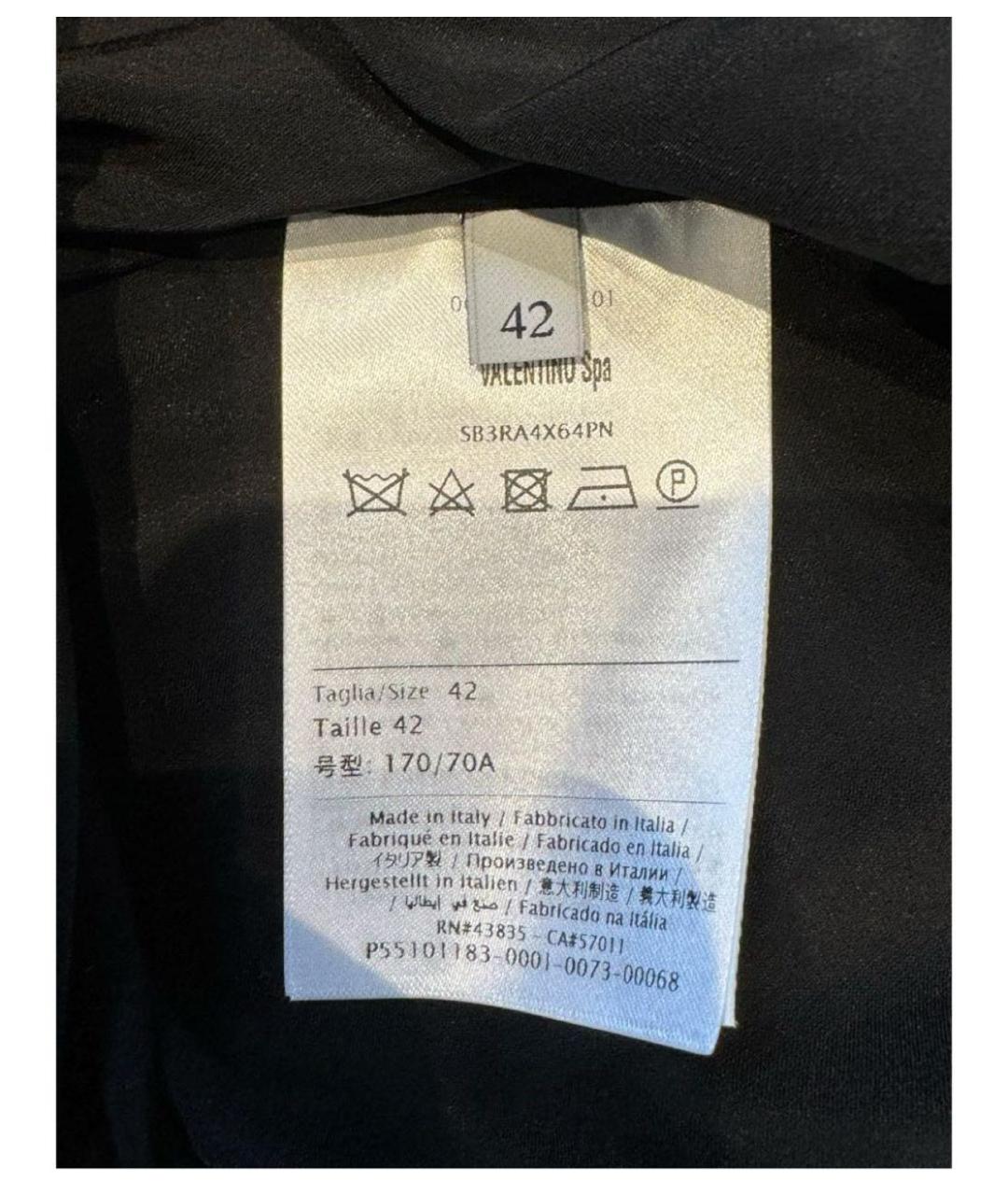 VALENTINO Черная юбка макси, фото 8