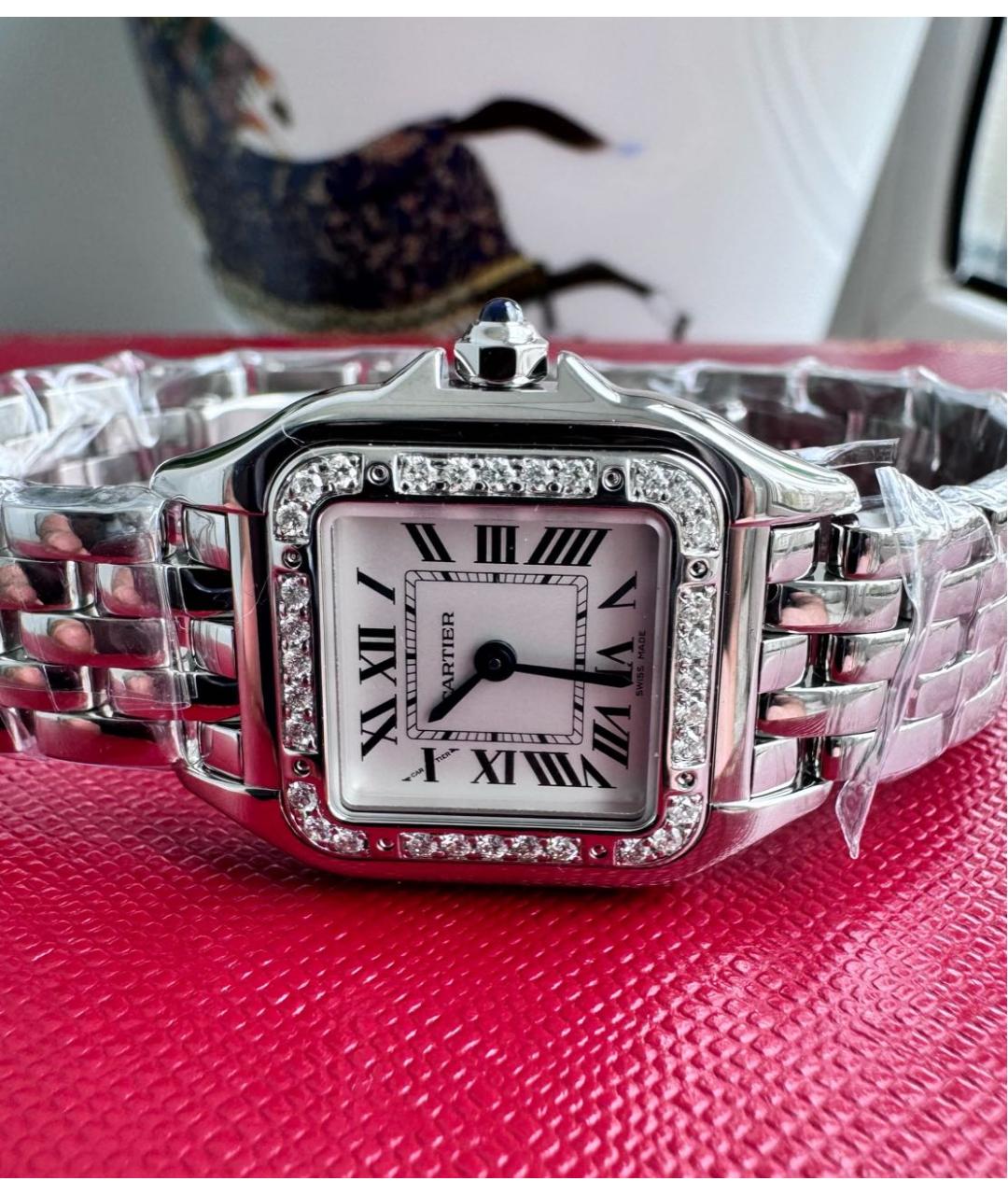 CARTIER Белые часы, фото 3