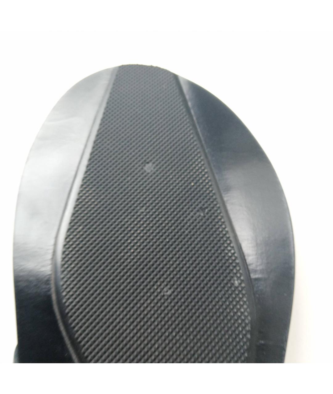 CERRUTI 1881 Темно-синие кожаные сандалии, фото 5