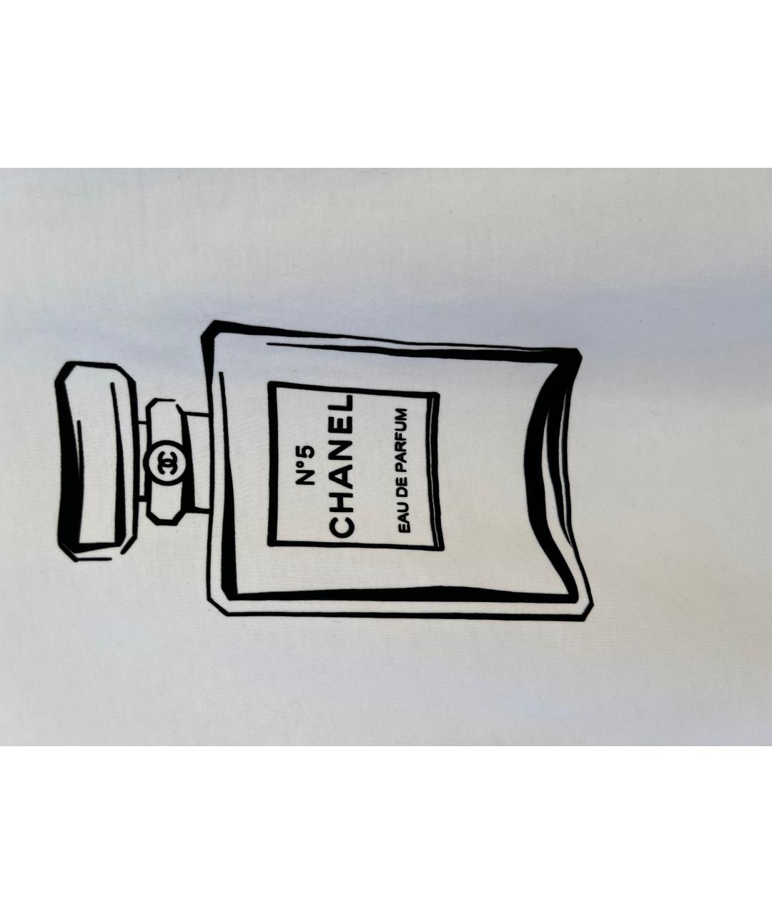 CHANEL Белая хлопковая футболка, фото 2