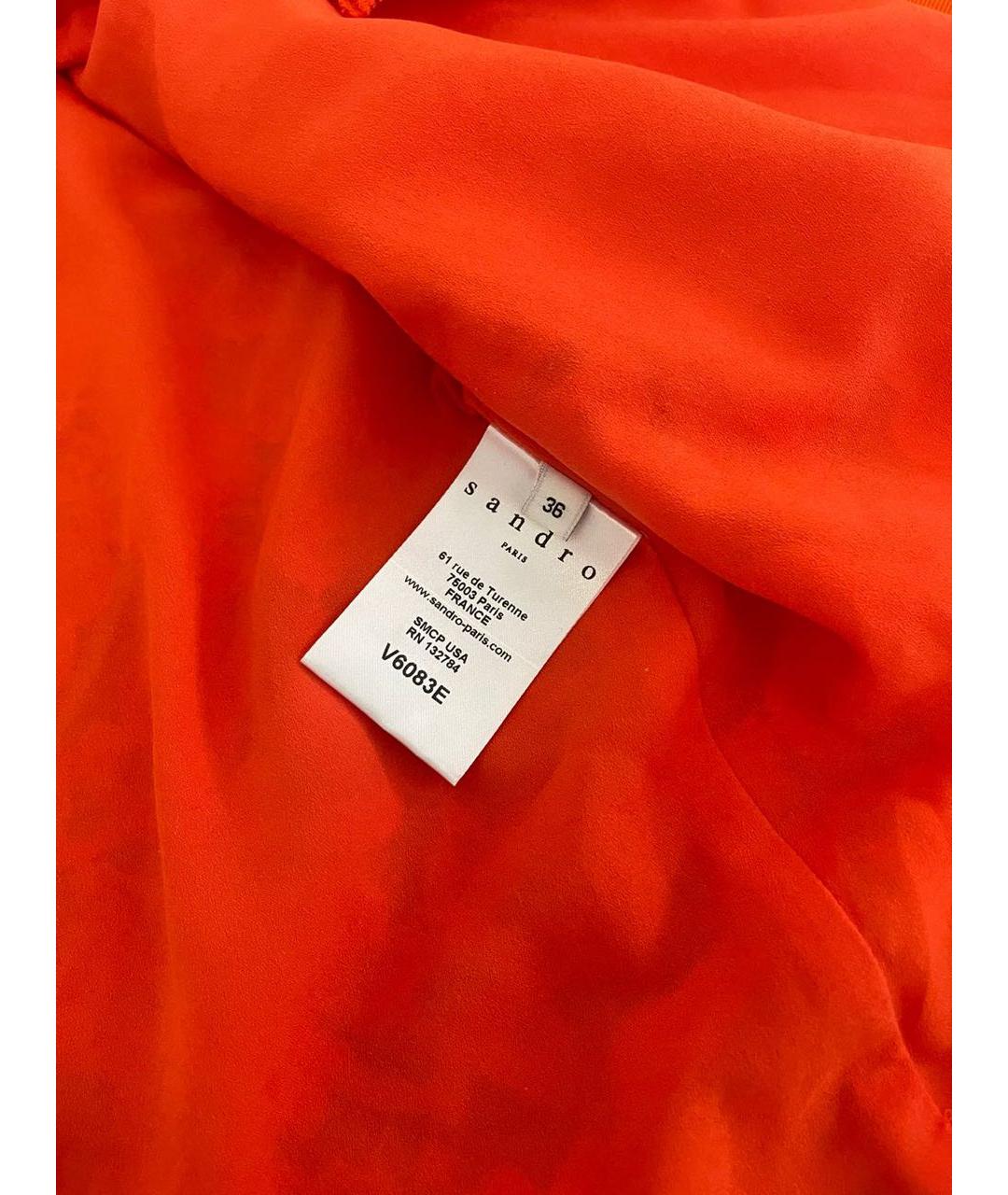 SANDRO Оранжевый костюм с юбками, фото 3