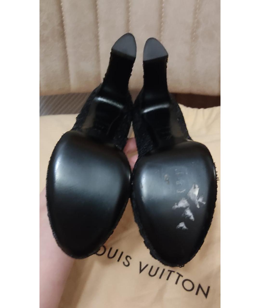 LOUIS VUITTON PRE-OWNED Черные кожаные туфли, фото 6