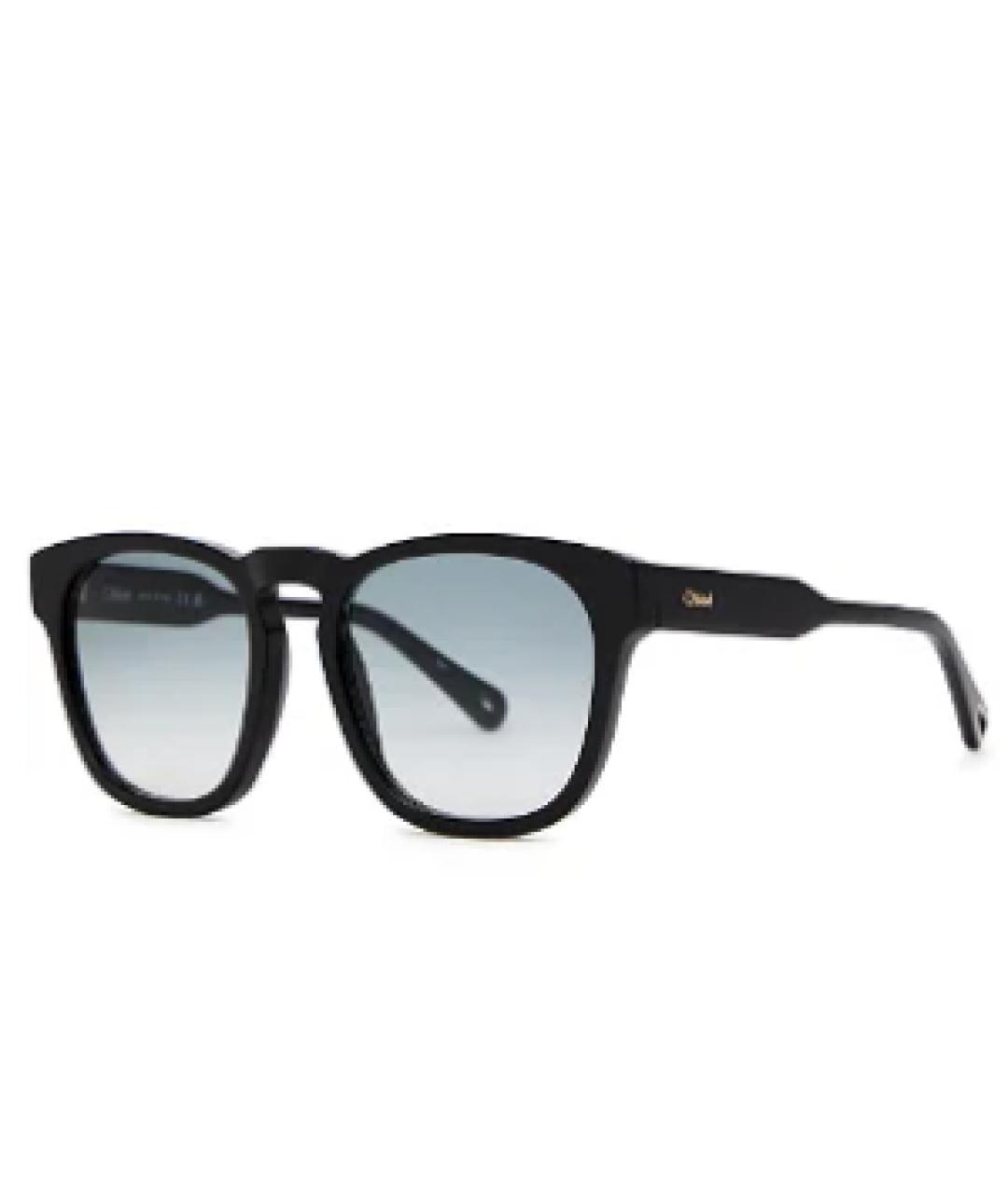 CHLOE Черные пластиковые солнцезащитные очки, фото 1