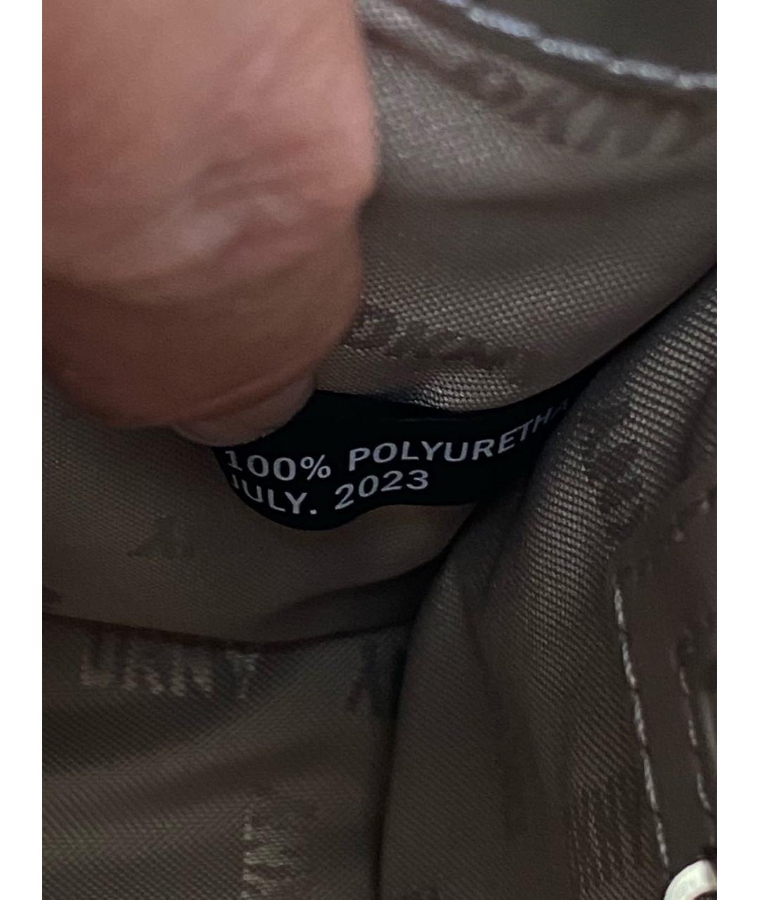 DKNY Серебряная сумка через плечо из искусственной кожи, фото 7