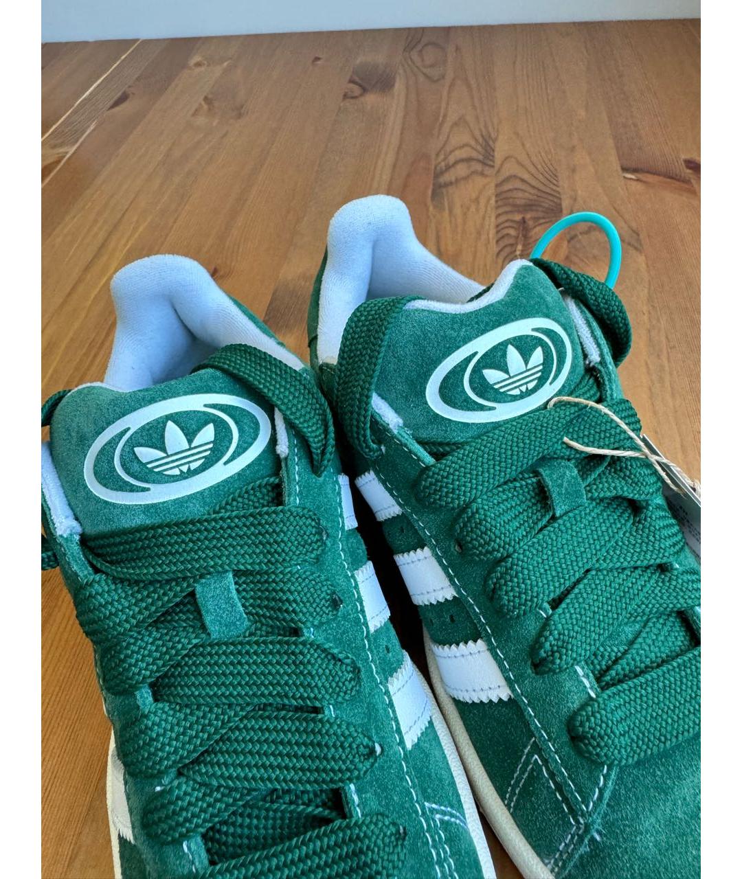 ADIDAS Зеленые замшевые кроссовки, фото 7