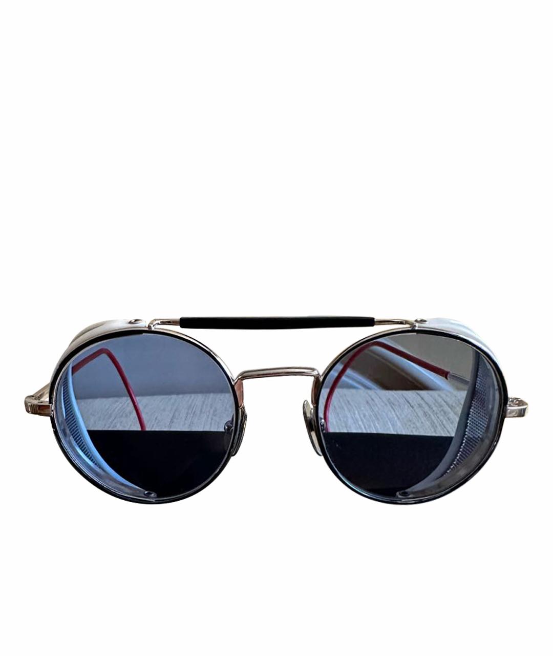 THOM BROWNE Темно-синие металлические солнцезащитные очки, фото 1