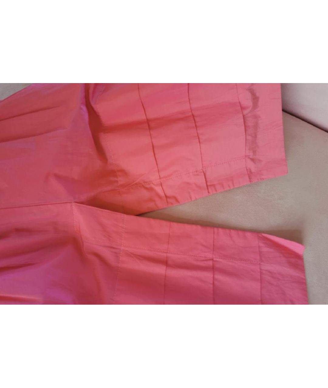 ANGELO MARANI Розовое хлопко-эластановое повседневное платье, фото 6