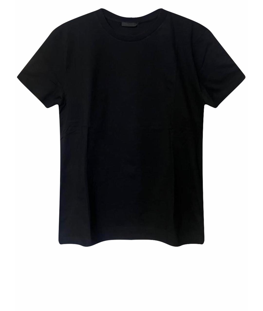 PRADA Черная хлопковая футболка, фото 1