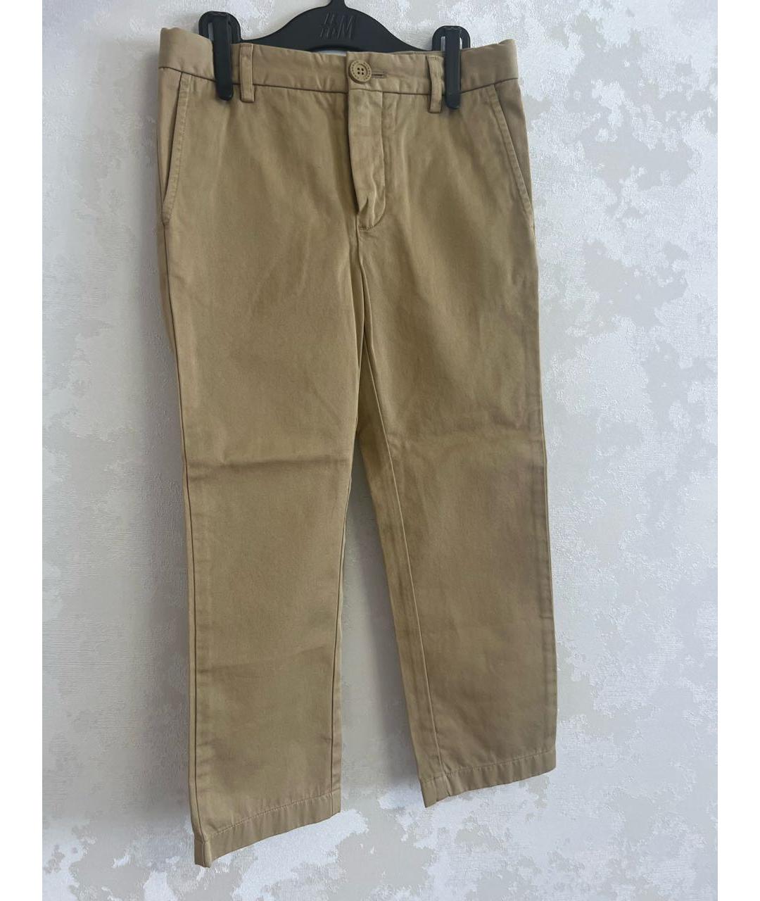 BURBERRY Бежевые хлопковые брюки и шорты, фото 6