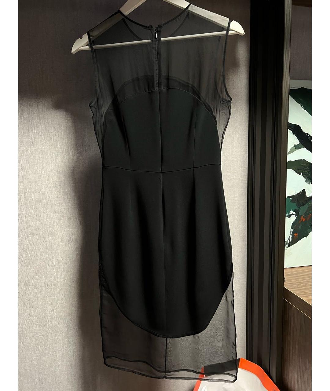 STELLA MCCARTNEY Черное шифоновое вечернее платье, фото 2
