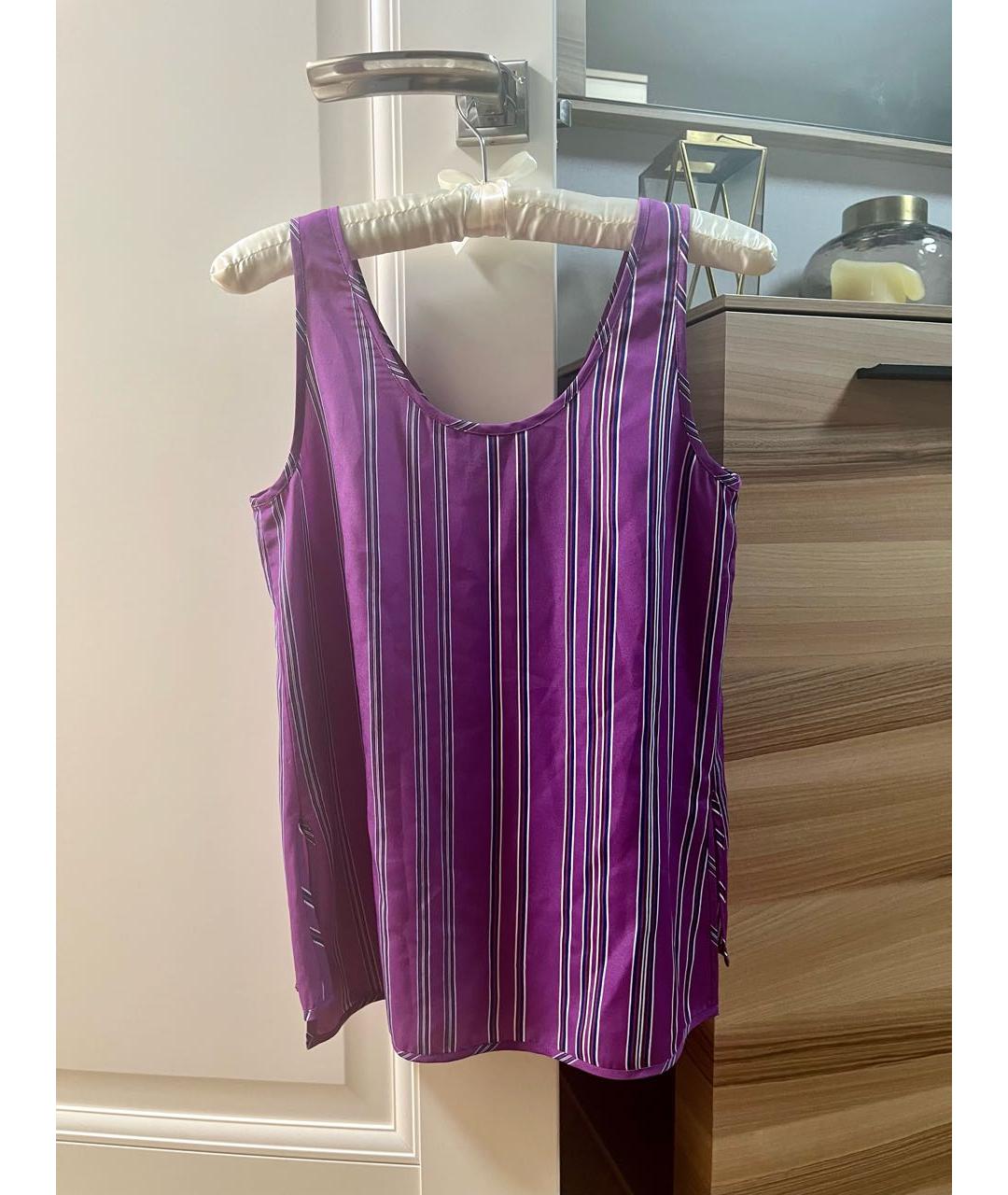 ARMANI EXCHANGE Фиолетовая полиэстеровая блузы, фото 2