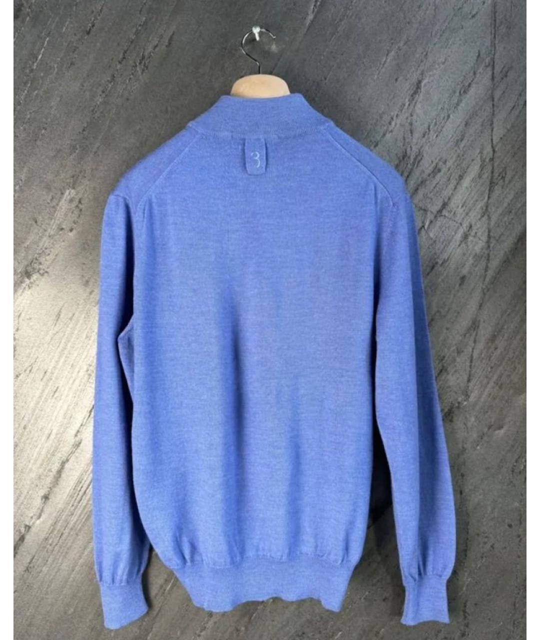 BILLIONAIRE Синий шерстяной джемпер / свитер, фото 2