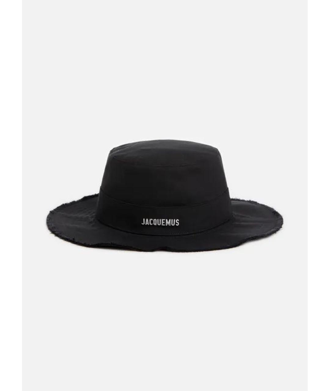JACQUEMUS Черная хлопковая шляпа, фото 5