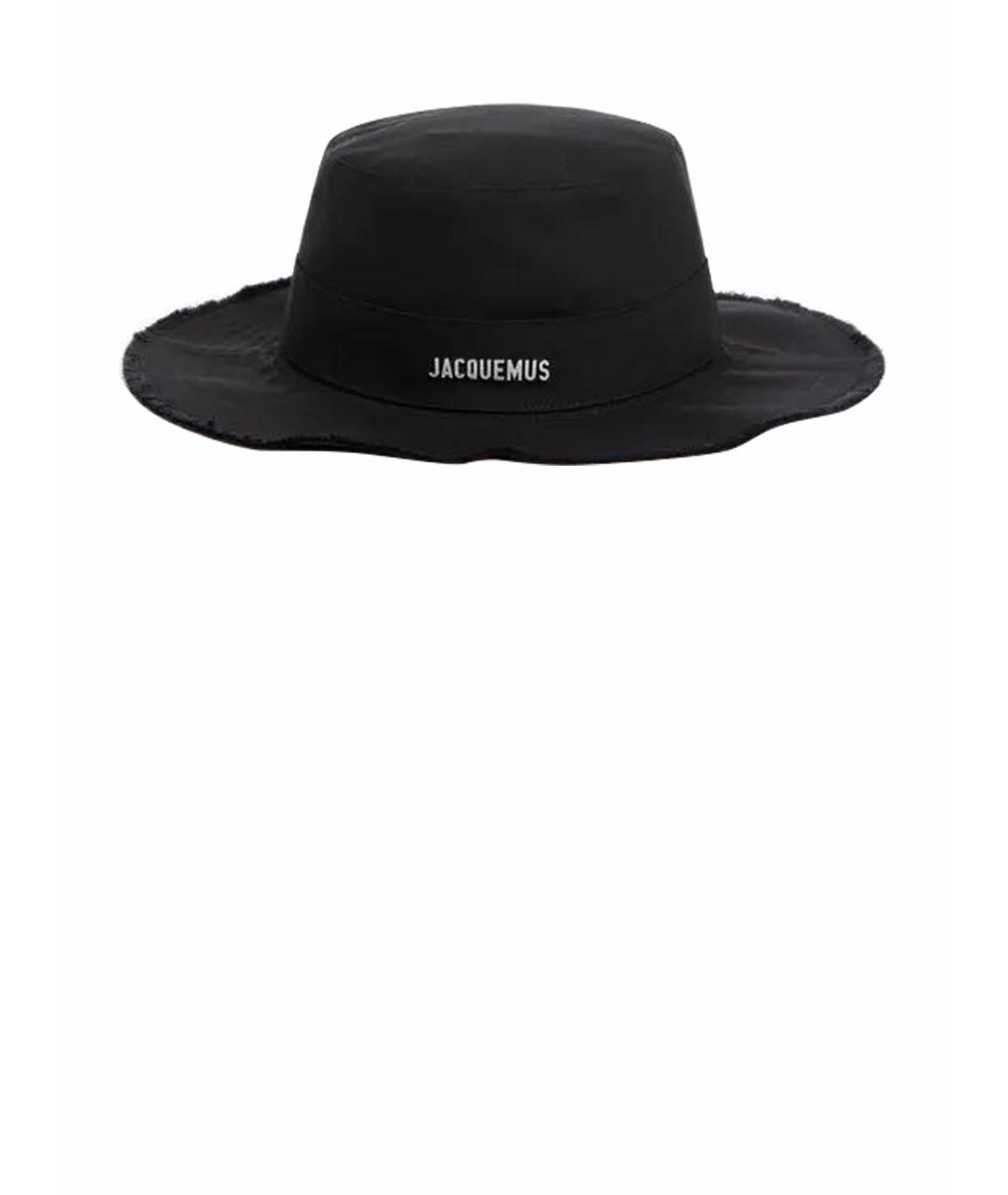 JACQUEMUS Черная хлопковая шляпа, фото 1