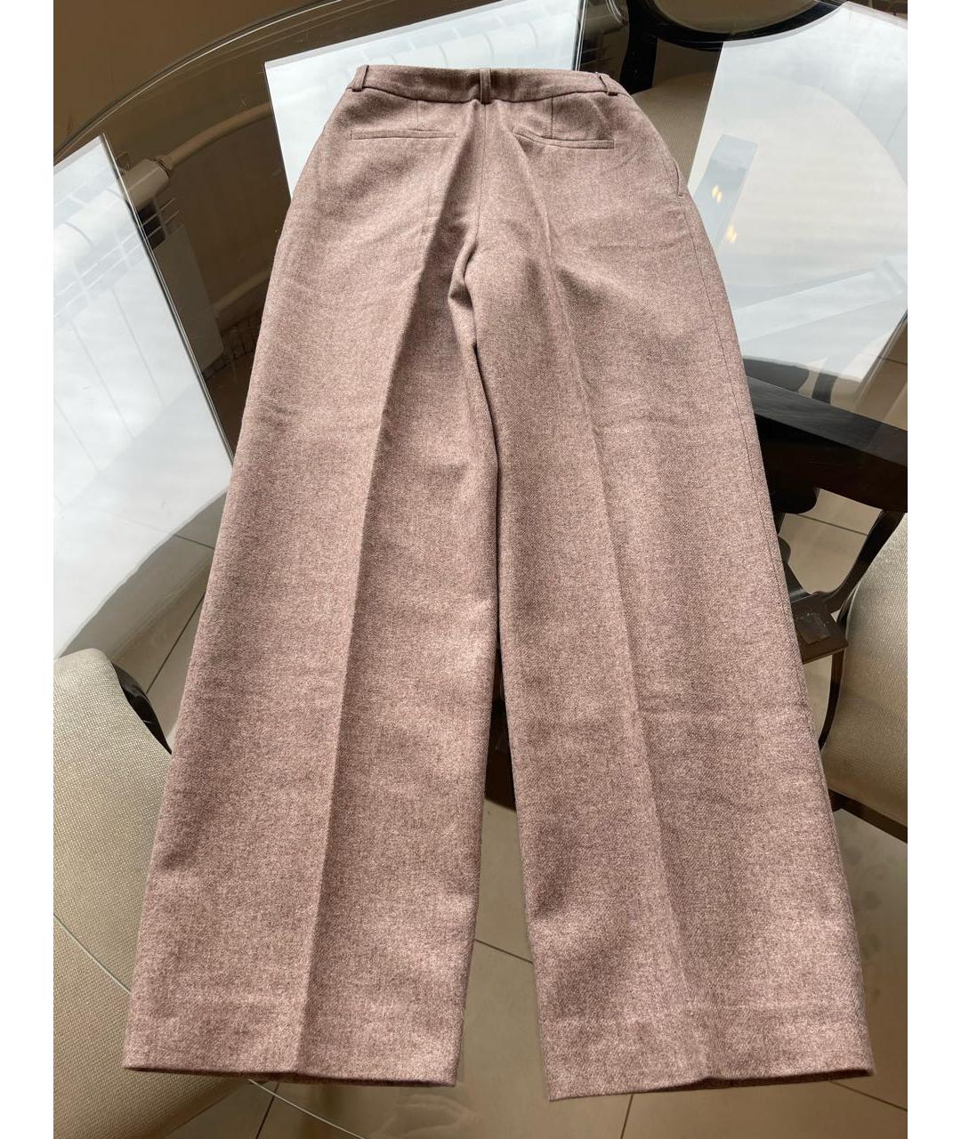 12 STOREEZ Розовые шерстяные брюки широкие, фото 3