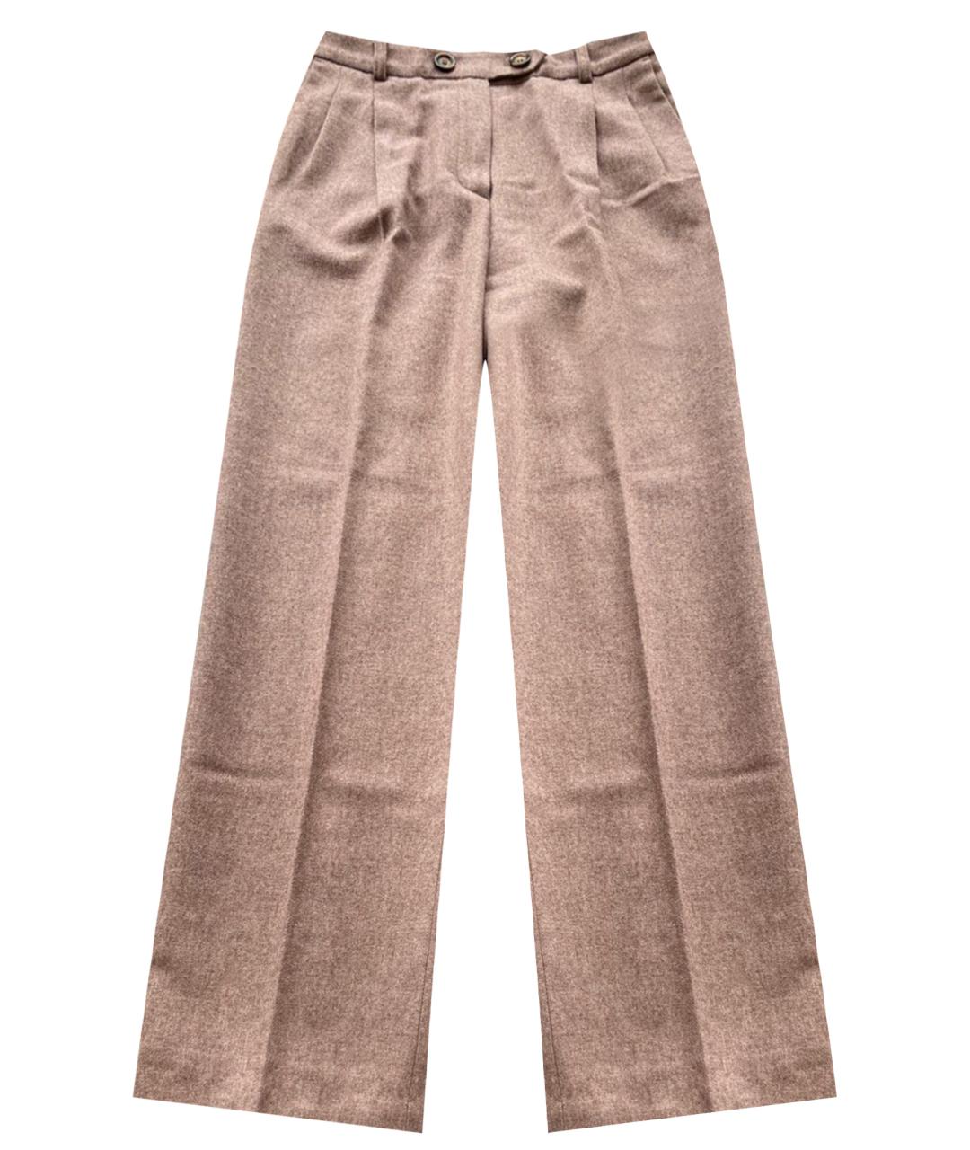 12 STOREEZ Розовые шерстяные брюки широкие, фото 1