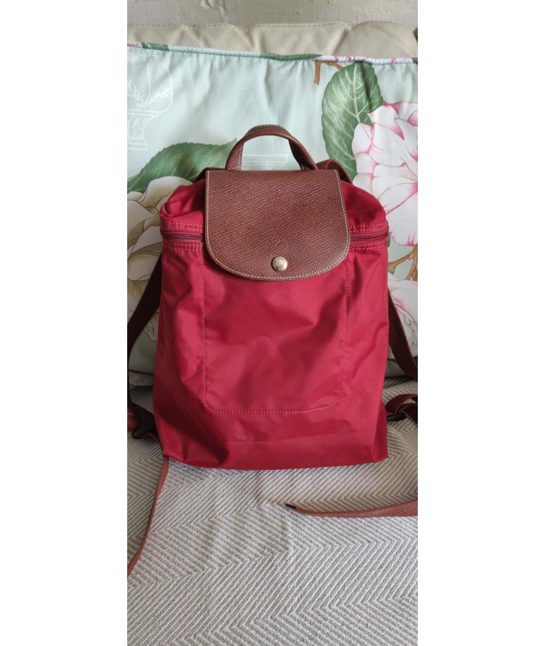 LONGCHAMP Красный синтетический рюкзак, фото 6