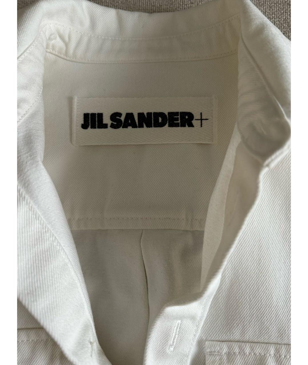 JIL SANDER Белая хлопковая куртка, фото 3