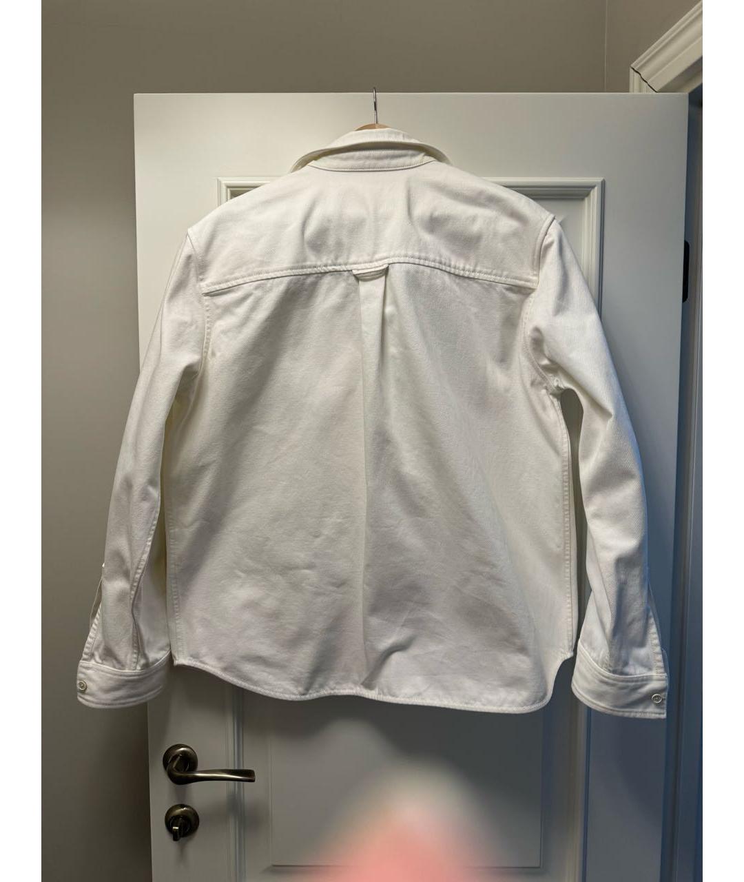 JIL SANDER Белая хлопковая куртка, фото 2