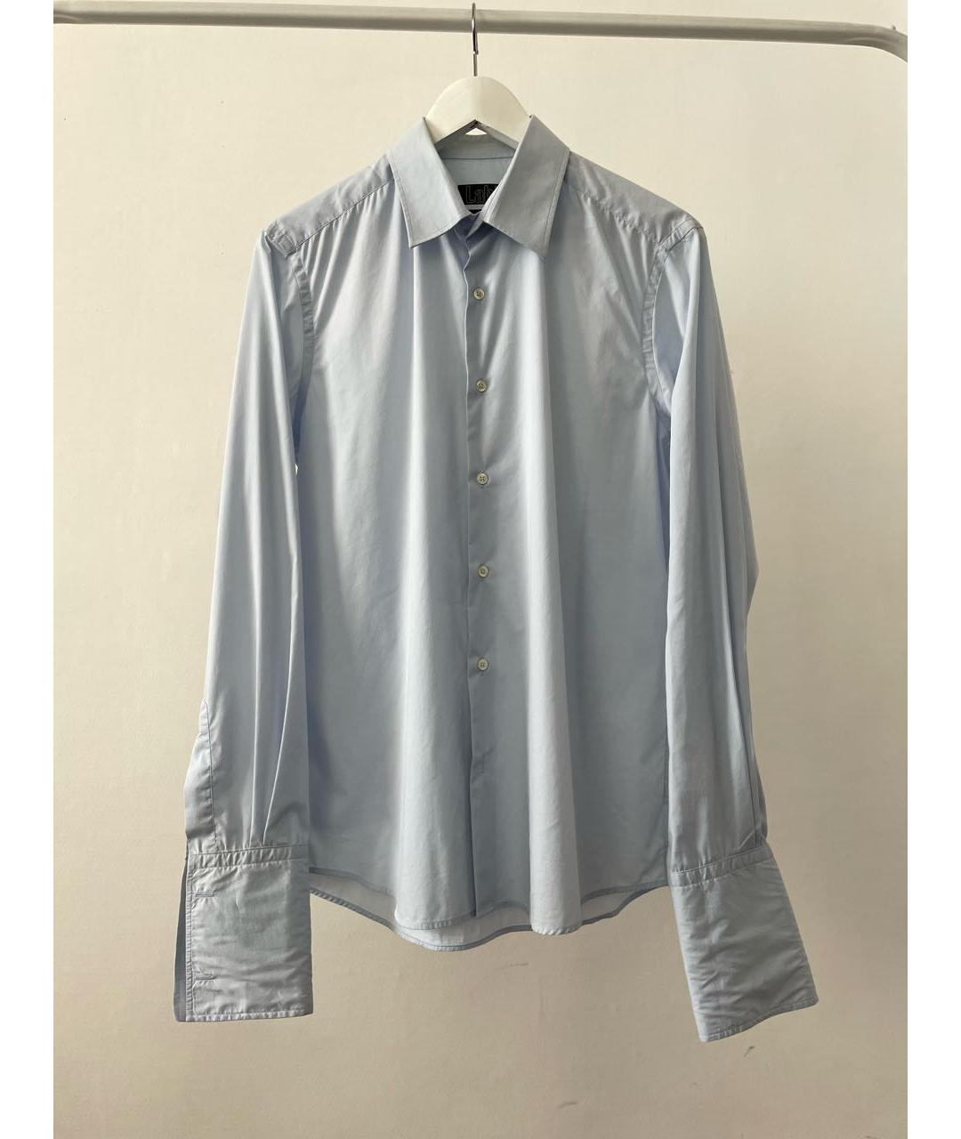 PAL ZILERI Голубая хлопковая классическая рубашка, фото 8