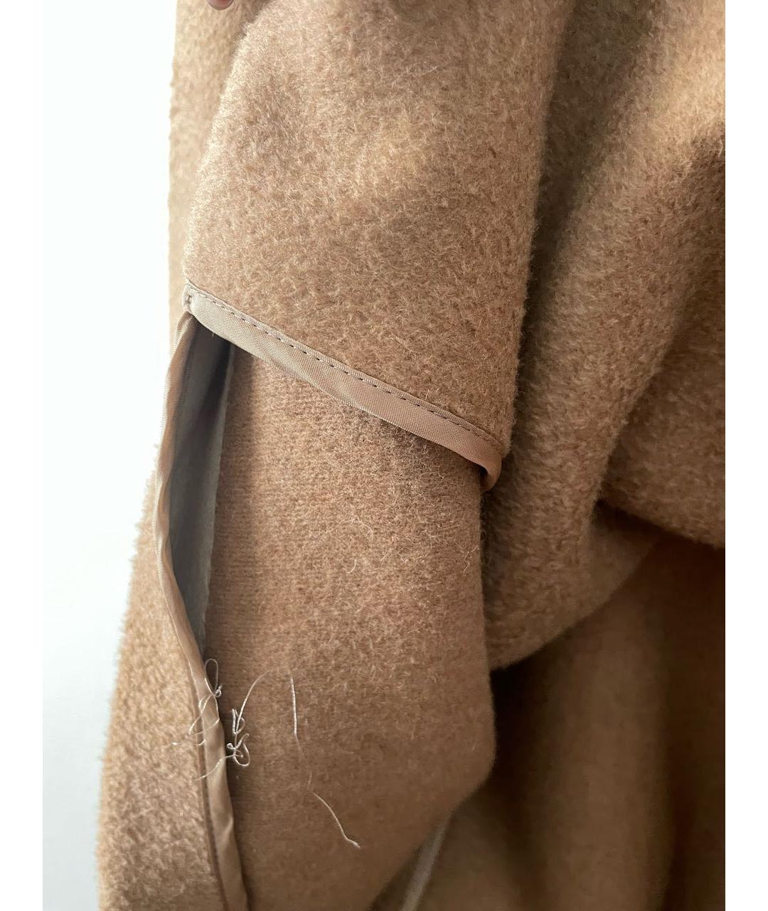 TAGLIATORE Бежевое шерстяное пальто, фото 7