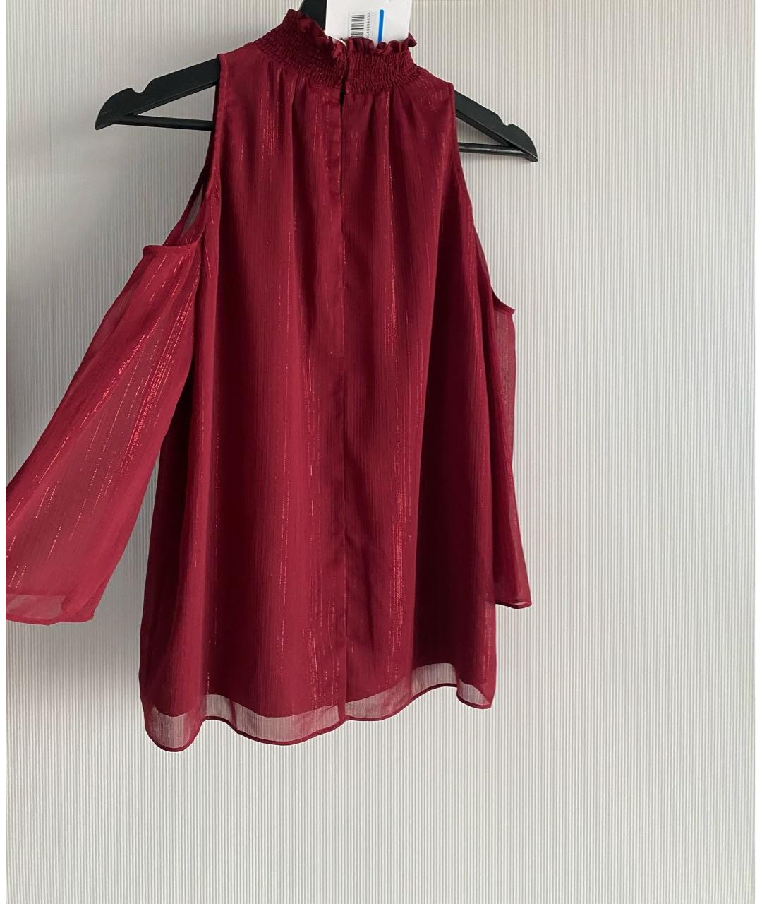 RACHEL ZOE Красная полиэстеровая блузы, фото 5