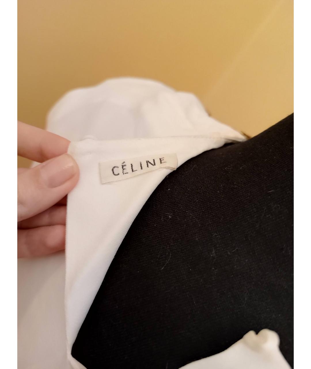 CELINE PRE-OWNED Бежевая ацетатная блузы, фото 3