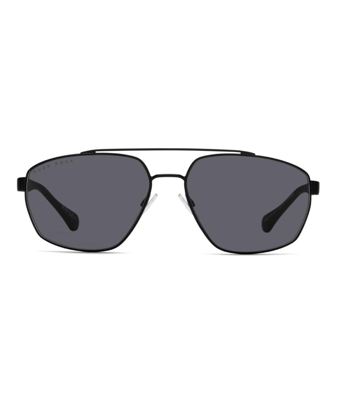 HUGO BOSS Черные металлические солнцезащитные очки, фото 2