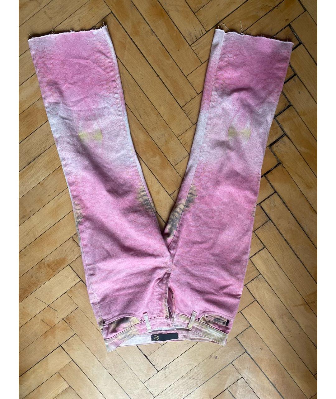 CAVALLI CLASS Розовые прямые джинсы, фото 8