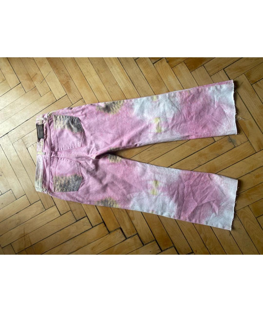 CAVALLI CLASS Розовые прямые джинсы, фото 2