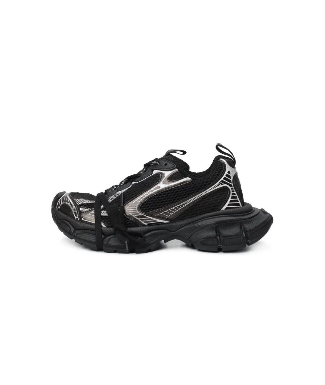 BALENCIAGA Черные текстильные низкие кроссовки / кеды, фото 7