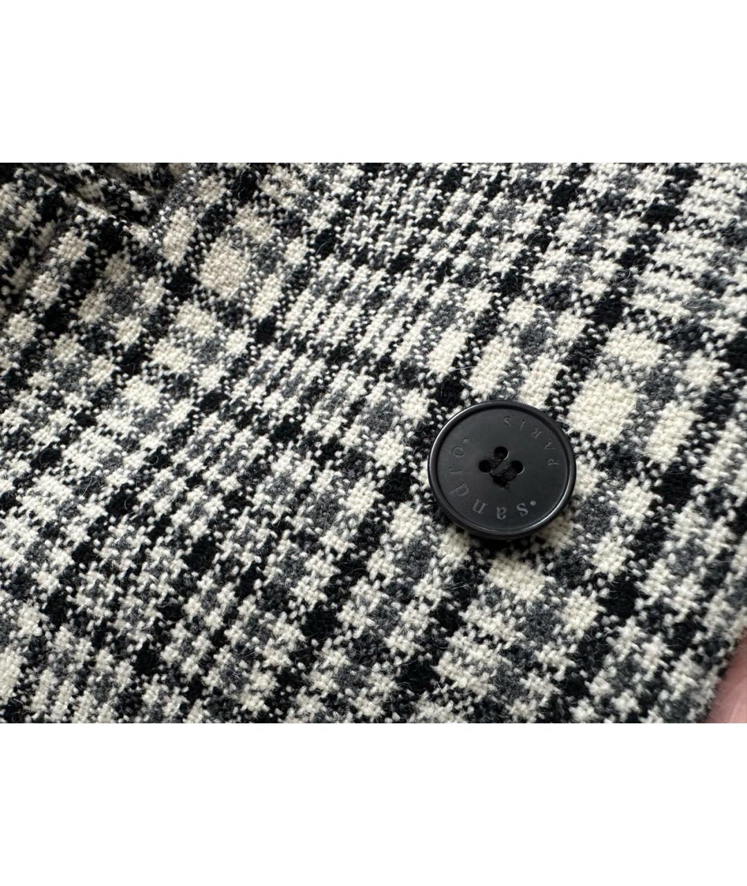 SANDRO Серый шерстяной жакет/пиджак, фото 6