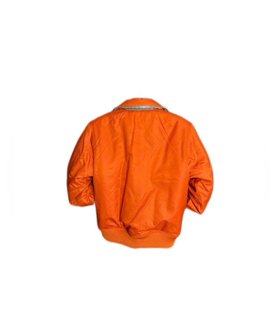 DIESEL Оранжевая полиэстеровая куртка, фото 3