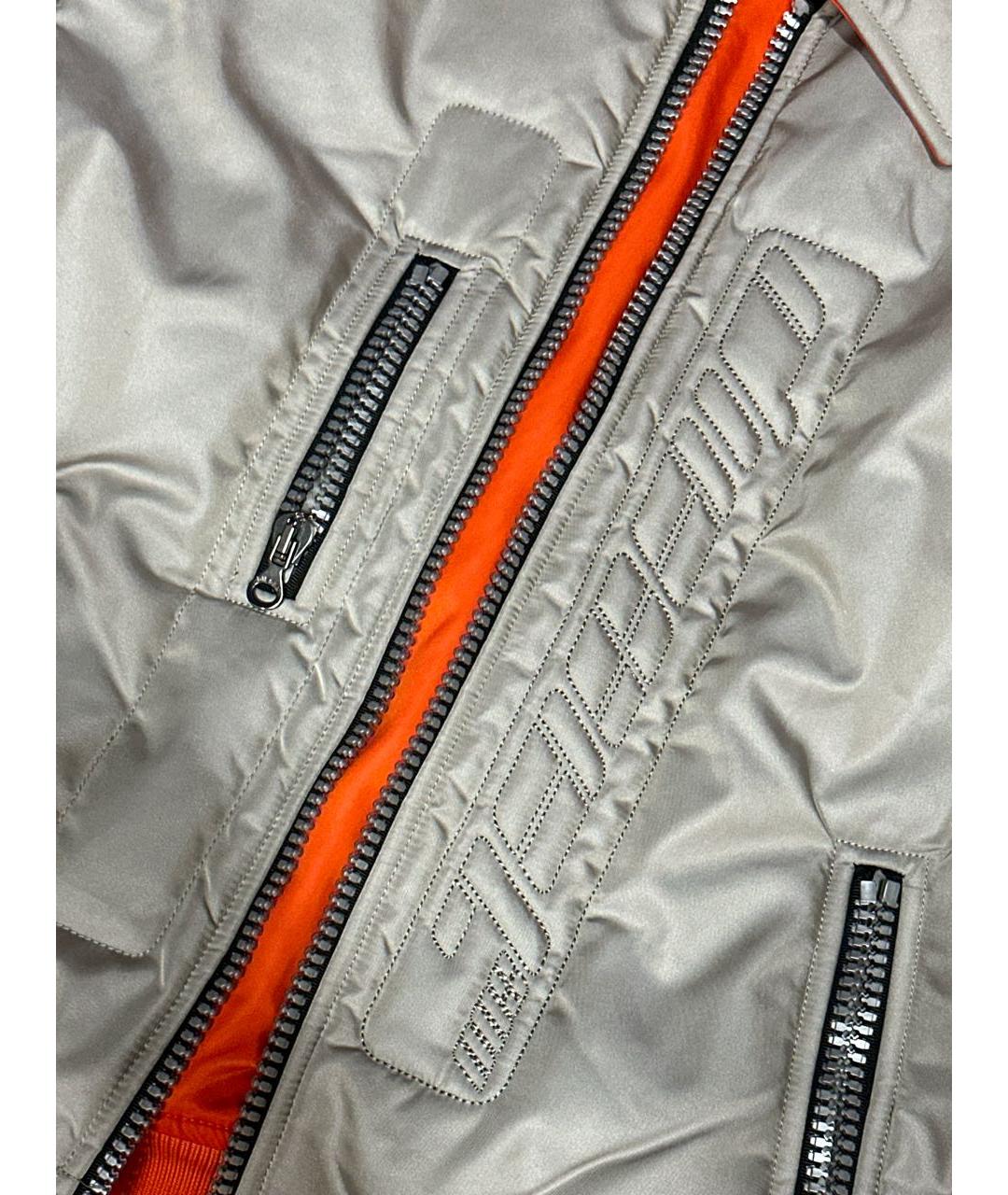 DIESEL Оранжевая полиэстеровая куртка, фото 7