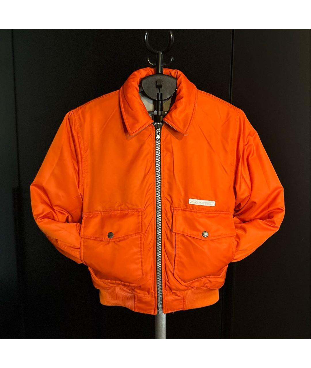DIESEL Оранжевая полиэстеровая куртка, фото 9