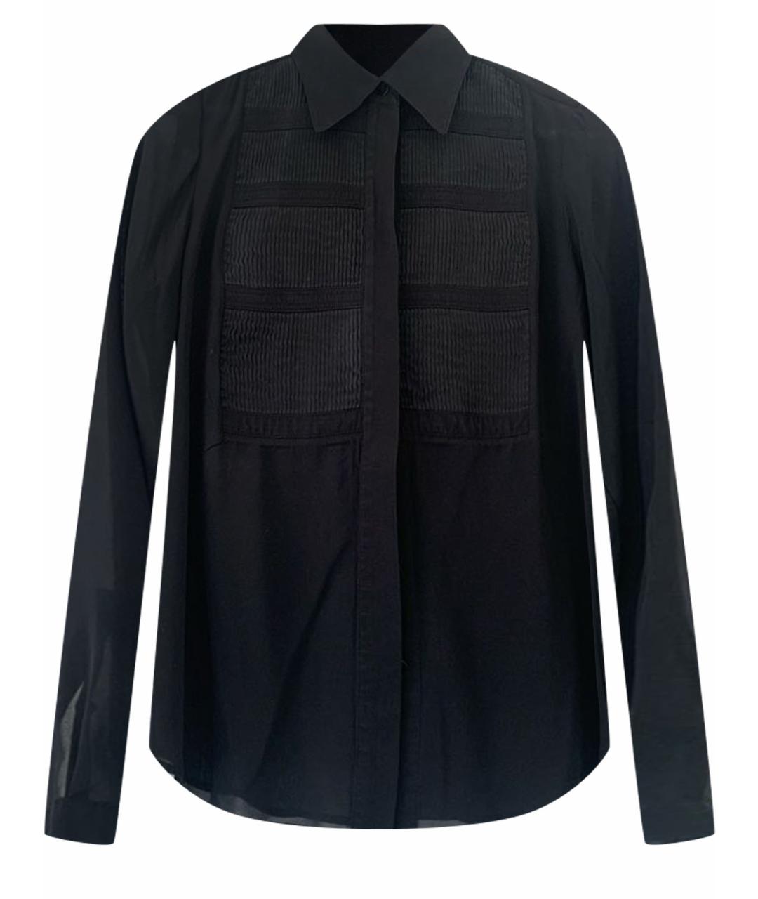 BURBERRY Черная шелковая блузы, фото 1