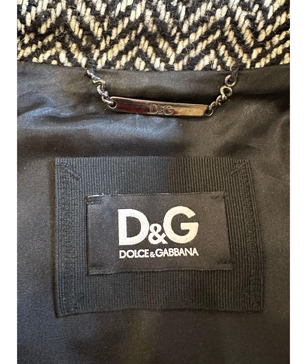 DOLCE&GABBANA Черная кожаная куртка, фото 3