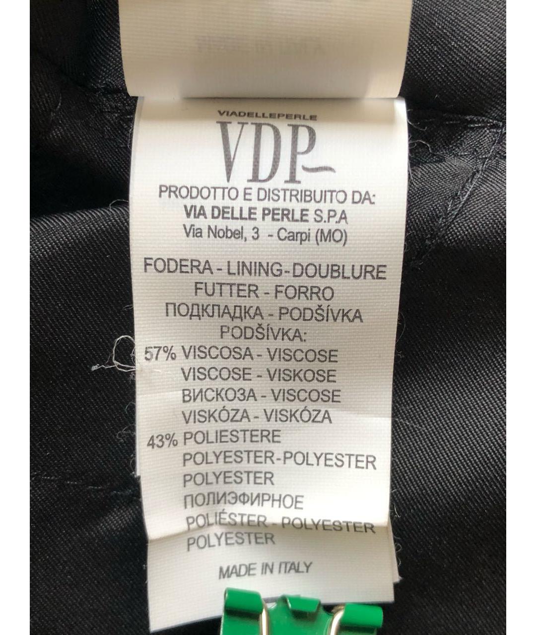 VDP Черный вискозный жакет/пиджак, фото 7