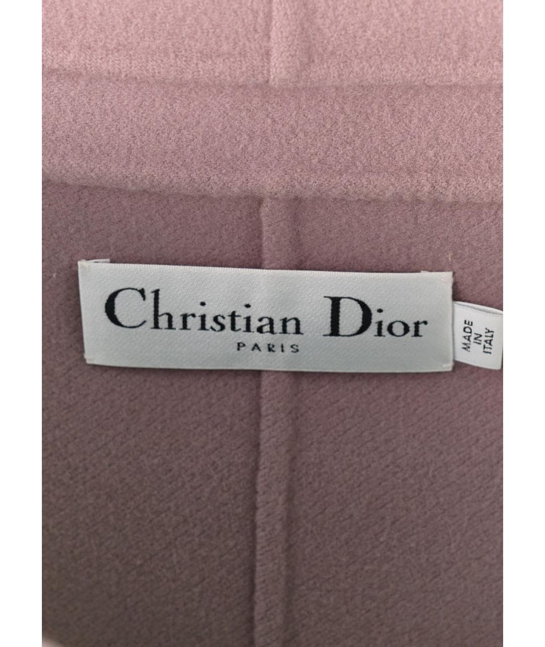 CHRISTIAN DIOR PRE-OWNED Розовое кашемировое пальто, фото 3