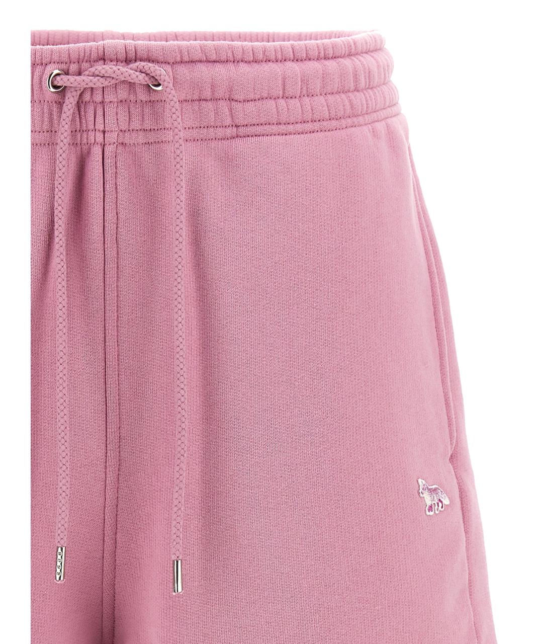 MAISON KITSUNE Розовые хлопковые шорты, фото 3