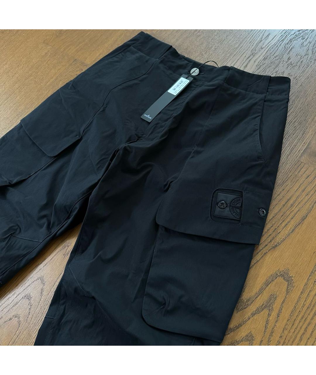 STONE ISLAND SHADOW PROJECT Черные хлопковые повседневные брюки, фото 3