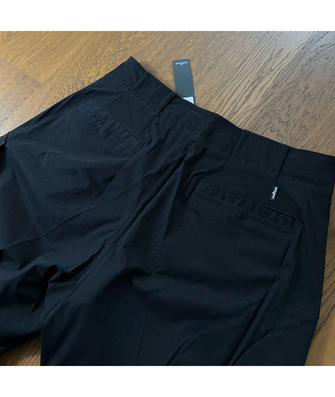 STONE ISLAND SHADOW PROJECT Черные хлопковые повседневные брюки, фото 5