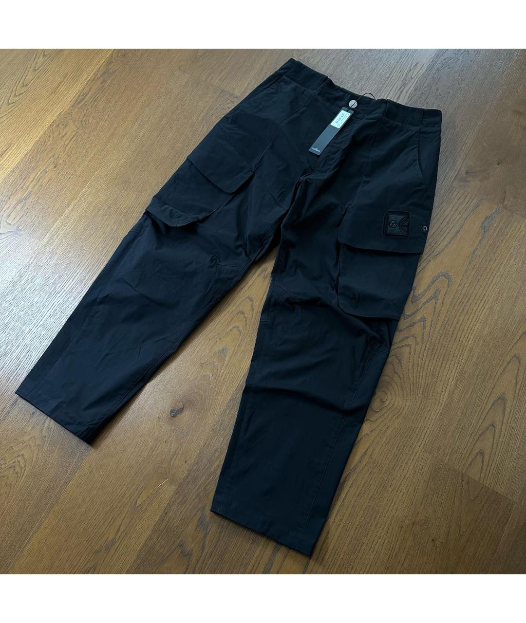 STONE ISLAND SHADOW PROJECT Черные хлопковые повседневные брюки, фото 2