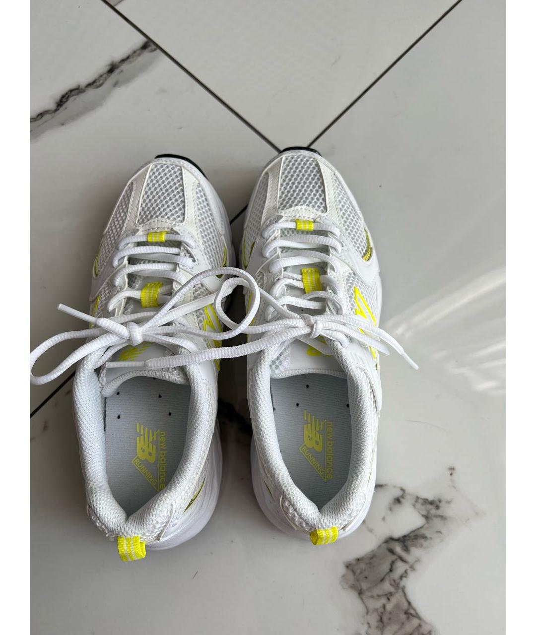 NEW BALANCE Белые синтетические кроссовки, фото 3